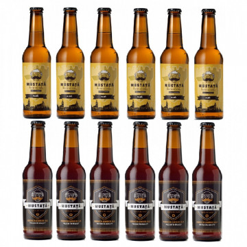 Pachet Mustata de bere - Alba - Amber