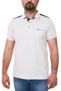 Tricou polo cu buzunar, gri melange