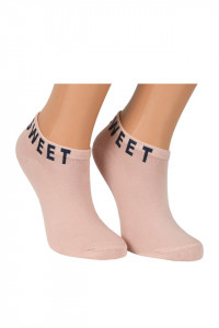 Sosete dama SWEET, set 2 perechi, roz pudra