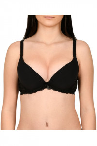 Sutien cu decolteu adanc, Lemila, negru