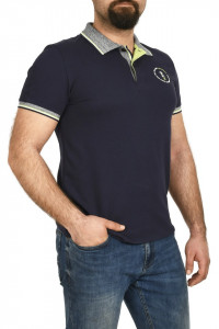 Tricou polo Glo Story, bleumarin