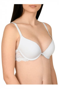 Sutien clasic, forma triunghiulara, Lemila, alb