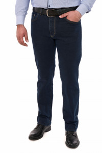 Blugi Forza stretch cu cusaturi contrastante, dark blue