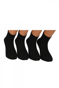 Sosete clasice unisex, lungi, set 4 perechi, negru