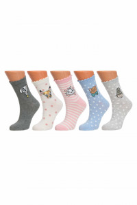Sosete dama cu imprimeu Disney, set 5 perechi