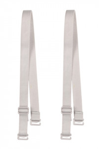 Bretele sutien, 12 mm, gri deschis