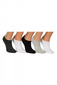 Sosete scurte pe glezna, set 5 perechi