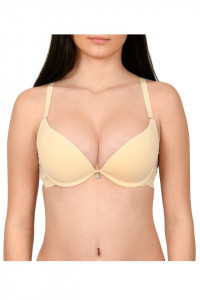 Sutien clasic, forma triunghiulara, Lemila, bej