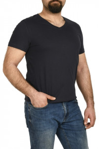 Tricou bumbac in anchior, Glo Story, bleumarin inchis