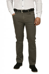 Pantaloni barbati, regular fit, kaki prafuit