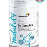 D3 Complex 2000 IU, K2 și Omega 3 vegetala -30 tablete