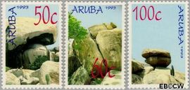 Aruba AR 119#121 1993 Rotsformaties Postfris