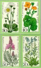 Berlin ber 556#559  1977 Weidebloemen  Postfris