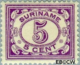 Suriname SU 79  1913 Drukwerkzegel 5 cent  Gestempeld