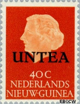 West-Nieuw-Guinea NG WNG8  1962 UNTEA opdruk 40 cent  Gestempeld