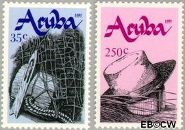 Aruba AR 95#96 1991 Handenarbeid Postfris