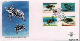 Aruba AR E59 1995 Schildpadden FDC zonder adres