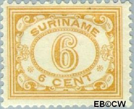 Suriname SU 80  1913 Drukwerkzegel 6 cent  Gestempeld