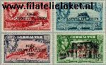 Gibraltar gib 129#132  1950 Nieuwe grondwet  Postfris