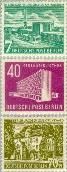 Berlin ber 121#123  1954 Gebouwen in Berlijn  Postfris