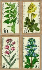 Berlin ber 573#576  1978 Bosbloemen  Postfris