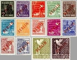 Berlin ber 21#34  1949 Rode opdruk  Postfris