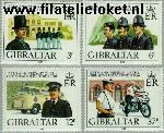 Gibraltar gib 401#404  1980 Politie  Postfris