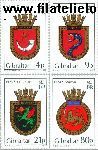Gibraltar gib 493#496  1985 Scheepswapens  Postfris