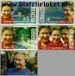 Gibraltar gib 633#637  1992 Koning Elizabeth- Regeringsjubileum  Postfris