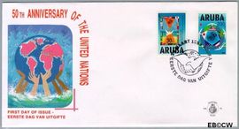 Aruba AR E56 1995 Verenigde Naties FDC zonder adres