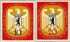 Berlin ber 129#130  1955 Zitting Bondsdag in Berlijn  Postfris