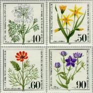 Berlin ber 629#632  1980 Bedreigde planten  Postfris