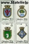 Gibraltar gib 521#524  1987 Scheepswapens  Postfris