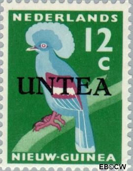 West-Nieuw-Guinea NG WNG13  1962 UNTEA opdruk 12 cent  Gestempeld