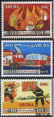 Aruba AR 366#368 2006 Brandweer Postfris