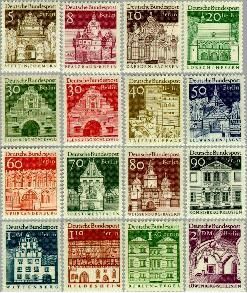 Berlin ber 270#285  1966 Duitse bouwwerken- grootformaat  Postfris