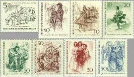 Berlin ber 330#337  1969 Berlijn 19e eeuw  Postfris
