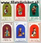 Gibraltar gib 328#333  1975 Kinderen en kerstfeest  Postfris