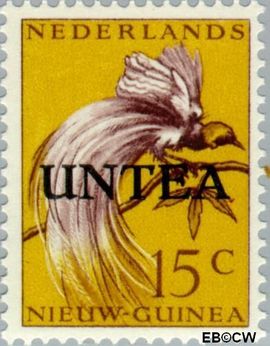 West-Nieuw-Guinea NG WNG14  1962 UNTEA opdruk 15 cent  Gestempeld