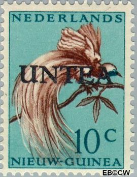 West-Nieuw-Guinea NG WNG4  1962 UNTEA opdruk 10 cent  Gestempeld