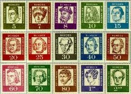 Berlin ber 199#213  1961 Bekende Duitsers  Postfris
