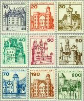 Berlin ber 532#540  1977 Burchten en kastelen  Postfris