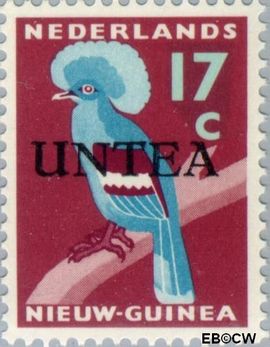 West-Nieuw-Guinea NG WNG5  1962 UNTEA opdruk 17 cent  Gestempeld