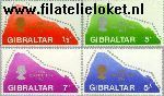 Gibraltar gib 225#228  1969 Nieuwe grondwet  Postfris