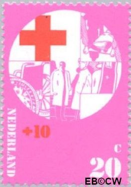 Nederland NL 1016 1972 Rode Kruis Postfris 20+10