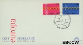 Nederland NL E112 1971 C.E.P.T.- Schakels FDC zonder adres