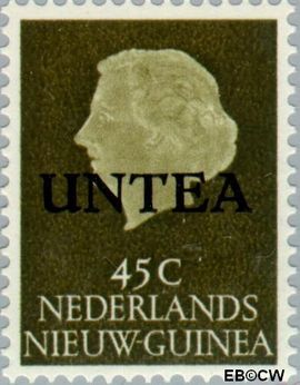 West-Nieuw-Guinea NG WNG16  1962 UNTEA opdruk 45 cent  Gestempeld