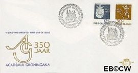 Nederland NL E64  1964 Universiteit Groningen  cent  FDC zonder adres