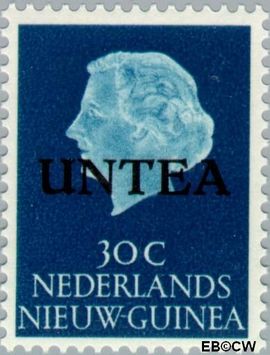 West-Nieuw-Guinea NG WNG7  1962 UNTEA opdruk 30 cent  Gestempeld