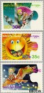 Aruba AR 148#150  1994 Kinderfantasie  cent  Gestempeld